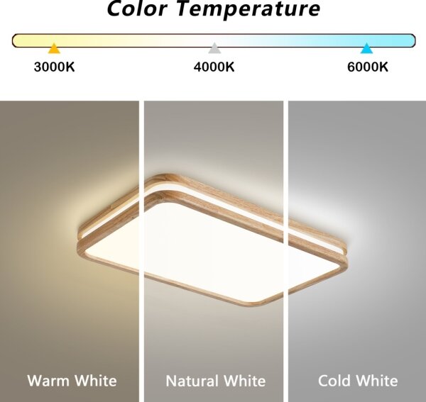 Brilagi - Lampada LED dimmerabile MOLINA SQUARE LED/54W/230V rovere 60x40 cm + telecomando