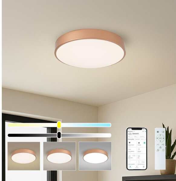 Brilagi-LED Lampada dimmerabile POOL SMART LED/48W/230V 40 cm Wi-Fi Tuya bronzo + telecomando