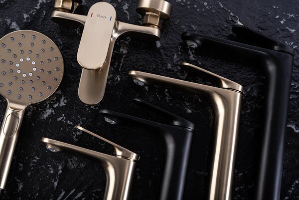 Rubinetto da lavabo Rea Marco Black Low