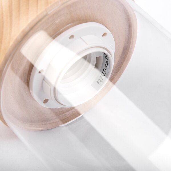 Lampadario a cavo WOODNEST 3xE27/15W/230V pino/crema
