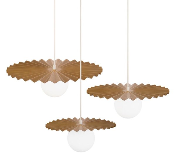 Set di 3 lampadari a cavo SUNPLISS, 1xG9/10W/230V, oro/crema