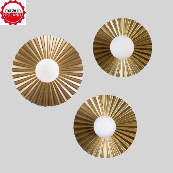 Set di 3 lampadari a cavo SUNPLISS, 1xG9/10W/230V, oro/crema