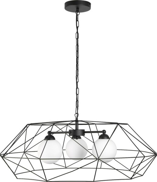 Lampadario a catena DEXA 3xG9/10W/230V nero