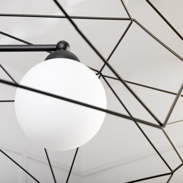 Lampadario a catena DEXA 3xG9/10W/230V nero