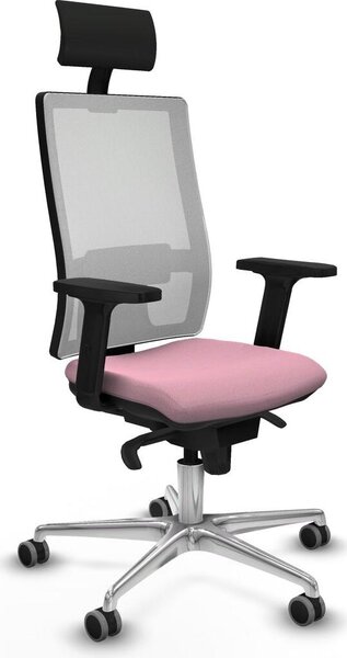 Sedia da ufficio Horna Piqueras y Crespo, modello 2D086G1, colore rosa