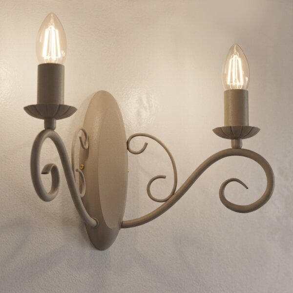 Applique da parete MAURO 2xE14/15W/230V beige