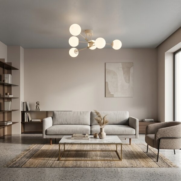 Lampadario da soffitto GLAME 6xE27/15W/230V