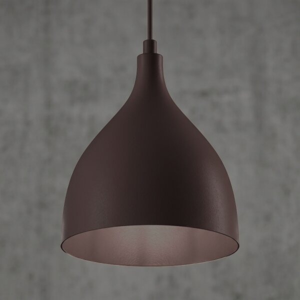 Lampadario a sospensione con cavo NOAK CLASSIC 1xE27/15W/230V marrone