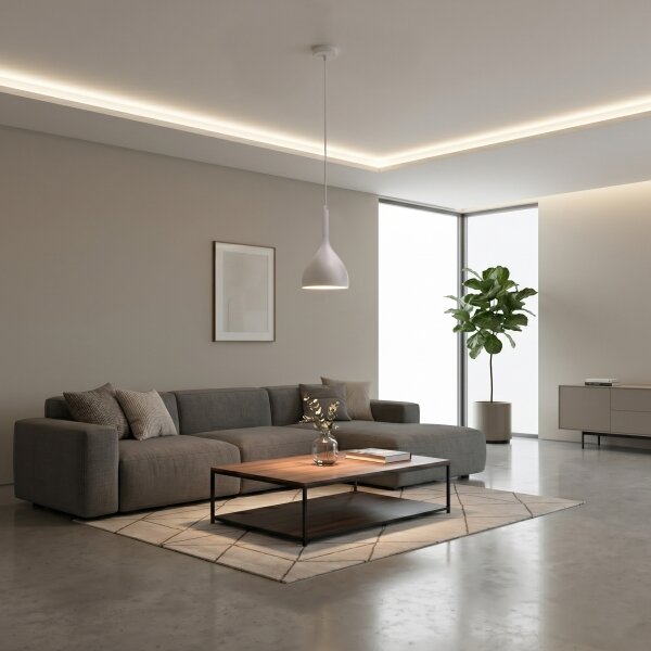 Lampadario su cavo NOAK 1xE27/15W/230V crema