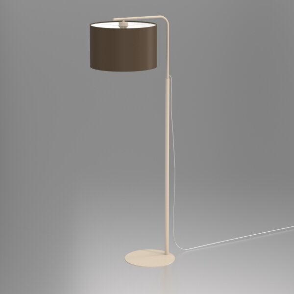 Lampada da terra ARDEN 1xE27/15W/230V beige/marrone