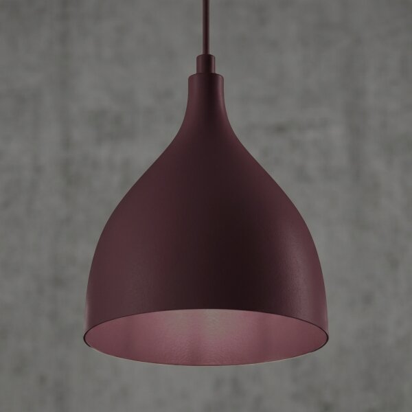 Lampada a sospensione NOAK CLASSIC su cavo 1xE27/15W/230V bordeaux