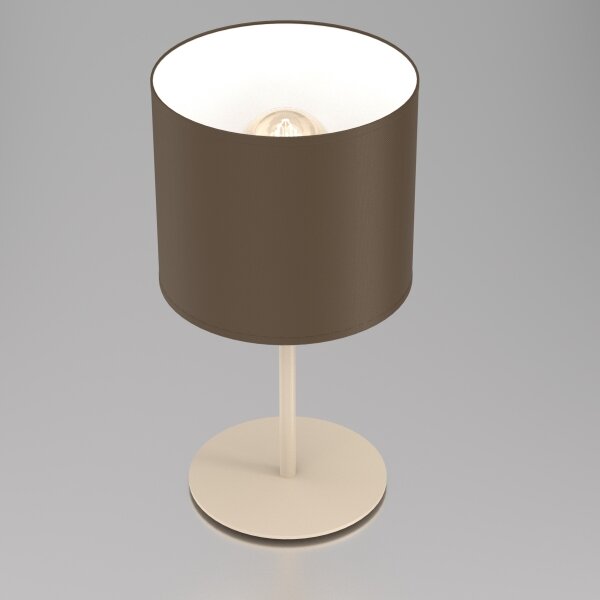 Lampada da tavolo ARDEN 1xE27/15W/230V beige/marrone