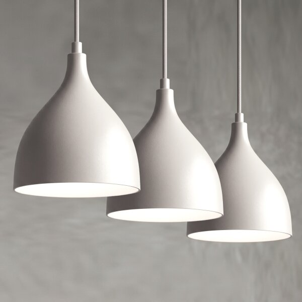 Lampadario a sospensione su cavo NOAK CLASSIC 3xE27/15W/230V colore crema