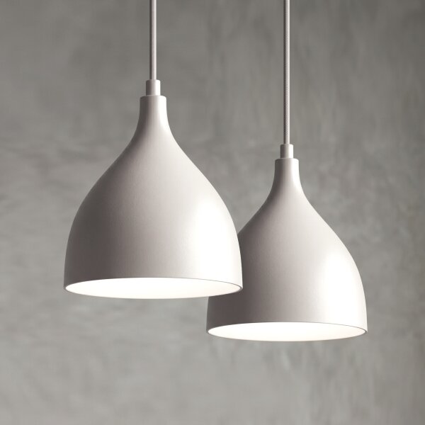 Lampadario a cavo NOAK CLASSIC 2xE27/15W/230V crema