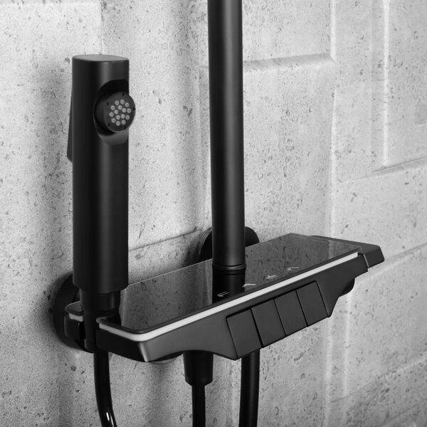 Set doccia REA Savio Led Black