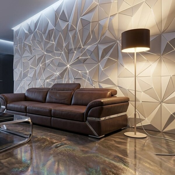 Lampada da terra ARDEN 1xE27/15W/230V beige/marrone
