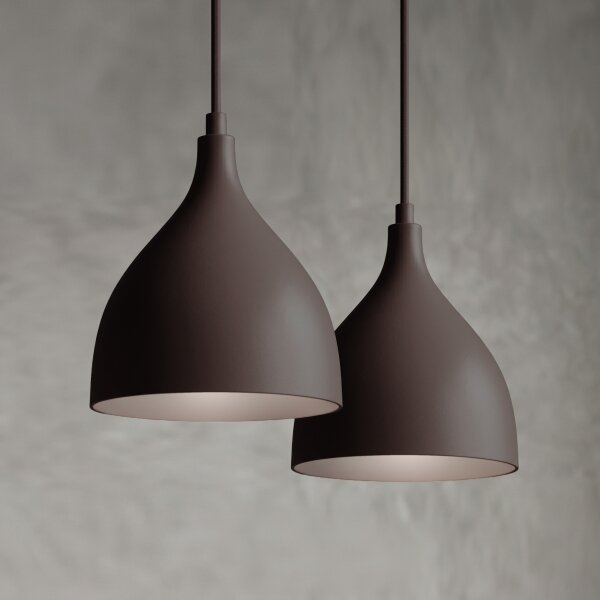 Lampada a sospensione su cavo NOAK CLASSIC 2xE27/15W/230V marrone
