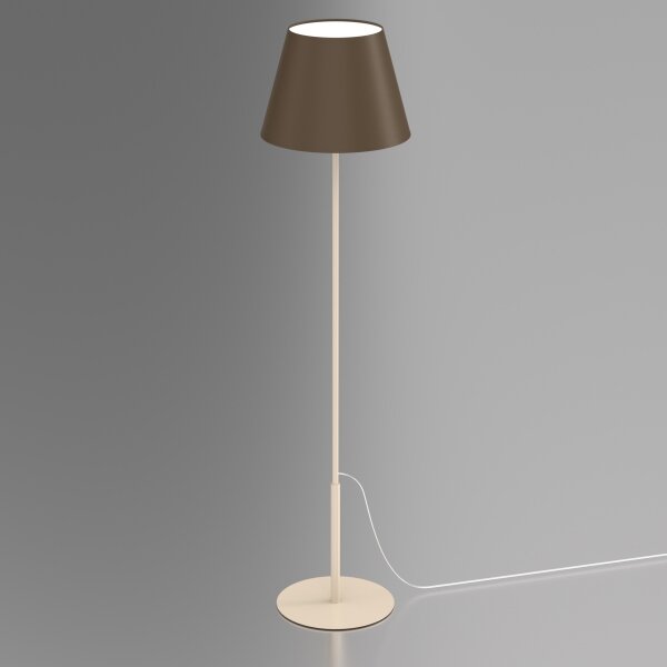 Lampada da terra ARDEN 1xE27/15W/230V beige/marrone