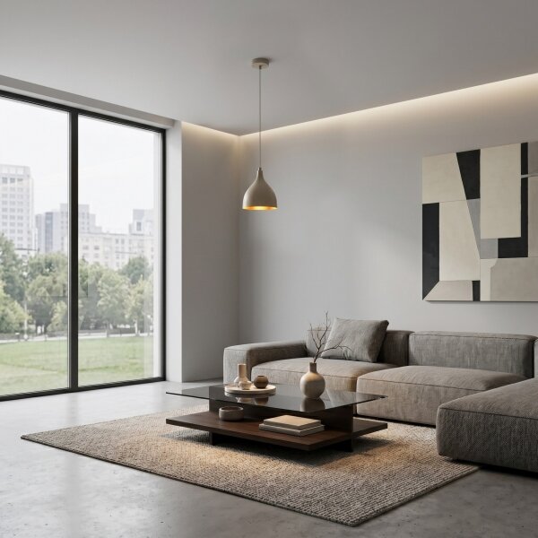 Lampadario a cavo NOAK CLASSIC 1xE27/15W/230V beige