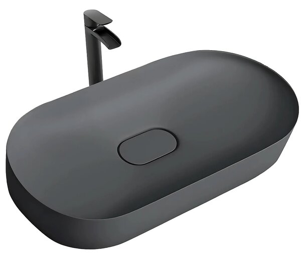 Lavabo in conglomerato IRIS 71 CM GREY MATT