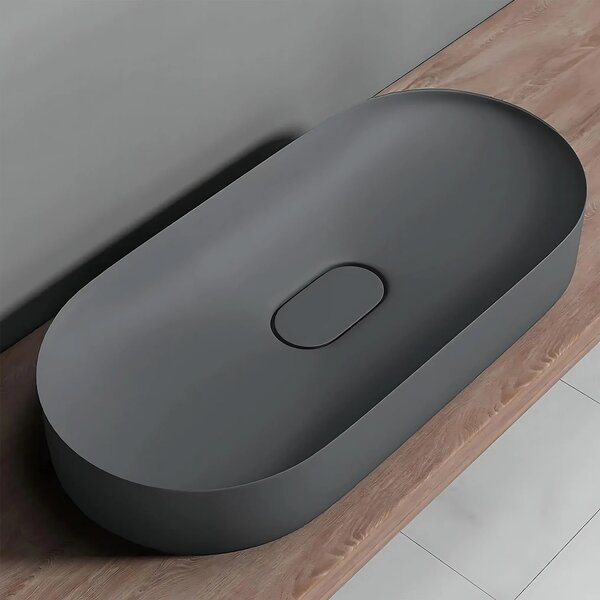 Lavabo in conglomerato IRIS 71 CM GREY MATT