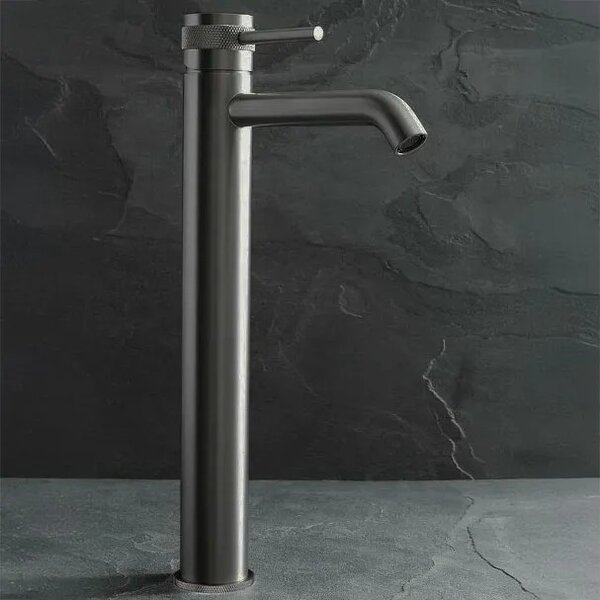 Rubinetto da lavabo Rea Lungo Grip Gun Grey high