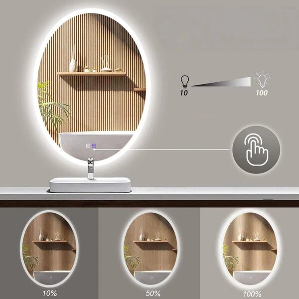 Specchio LED 60x80cm WWA