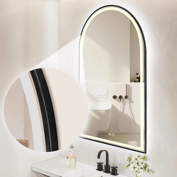 Specchio LED 60x100cm DASH BLACK