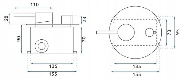 Rubinetto da vasca Rea Lungo Titan + Box