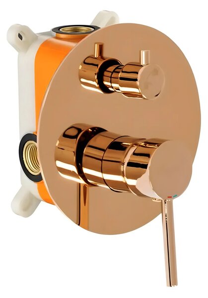 Rubinetto da vasca da incasso Rea Lungo Copper + BOX