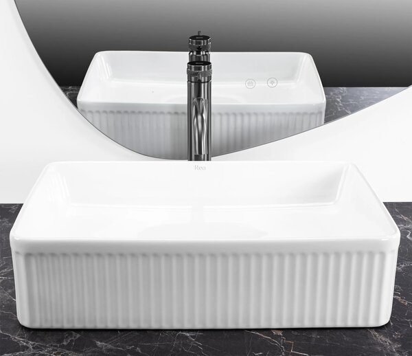 Lavabo da appoggio Rea Fiorella
