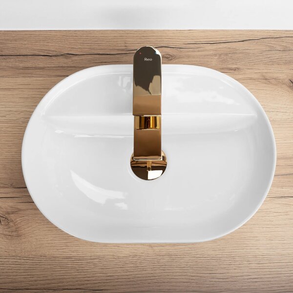 Lavabo da appoggio REA Aura 42