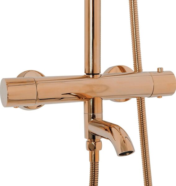 Set doccia con termostato REA Lungo Copper