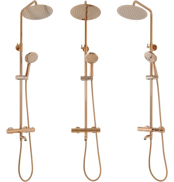 Set doccia con termostato REA Lungo Copper