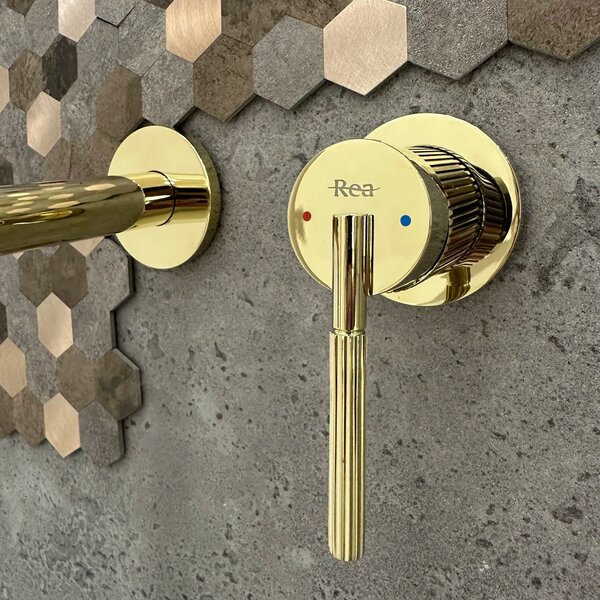 Rubinetto da parete Rea Argon Gold + BOX