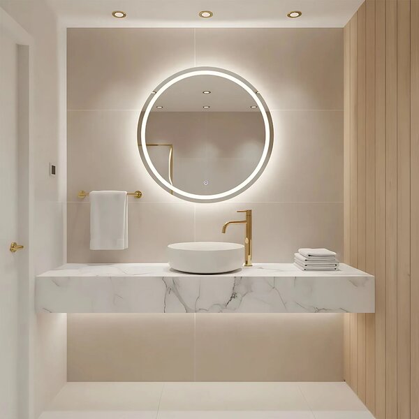 Lavabo da appoggio Rea SAMI ECRU SHINY