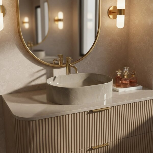Lavabo da appoggio Rea Nadia 50 Kashmir