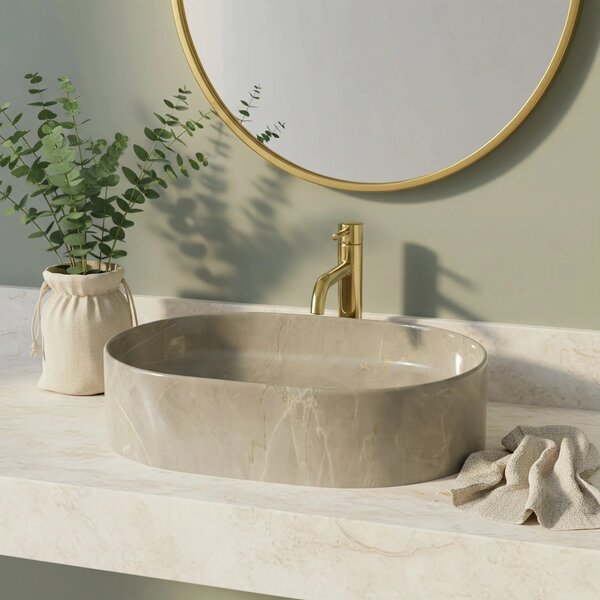 Lavabo da appoggio Rea Nadia 50 Kashmir