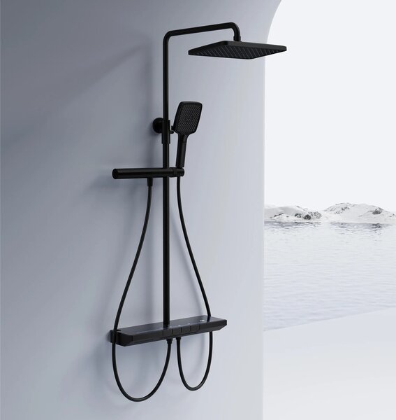 Set doccia con termostato REA Pedro Black