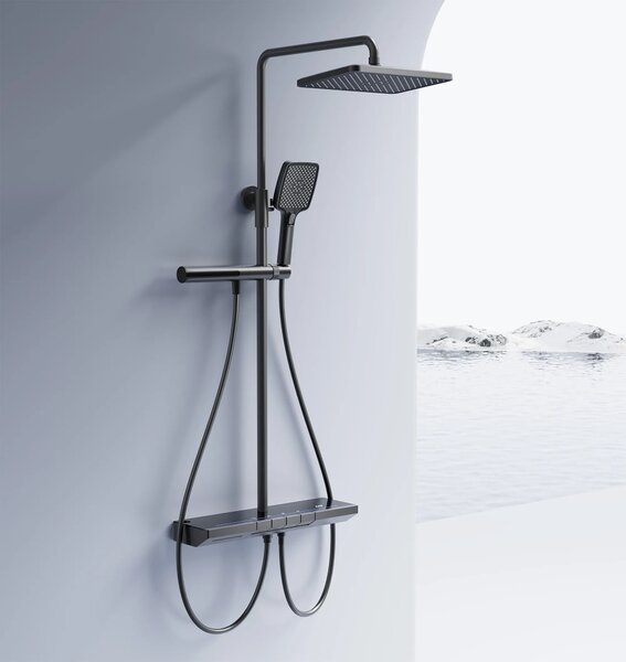 Set doccia con termostato REA Pedro Titanium
