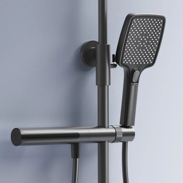 Set doccia con termostato REA Pedro Titanium