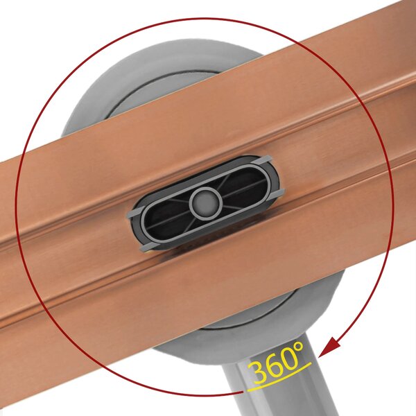 Scarico lineare REA Neox Slim pro Brushed Copper 70