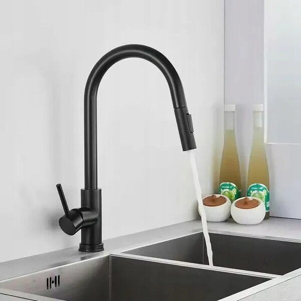 Punta con aeratore per rubinetto da cucina REA Fresh Black