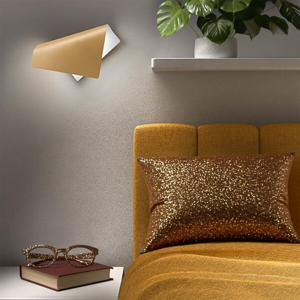 Applique led promoingross folium a37 mg led cct matt gold 1532lm monoemissione - Promoingross