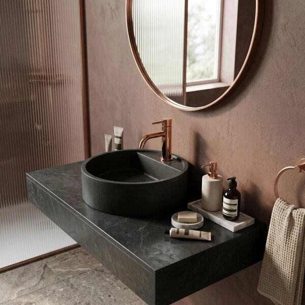 Rubinetto da lavabo Rea Lungo Copper Low