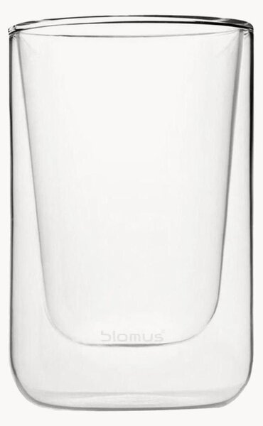 Set di 2 bicchieri cappuccino a doppia parete Nero
