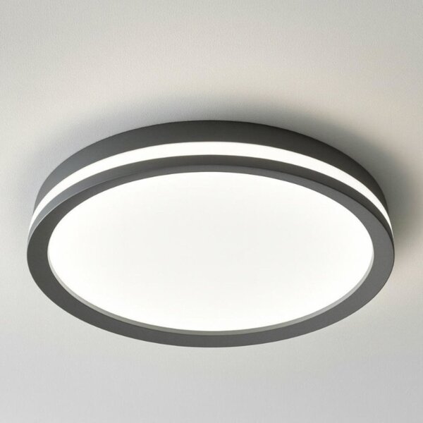 Plafoniera moderna top light aera 1222 60 led cct switch biemissione metallo acrilico - Top Light