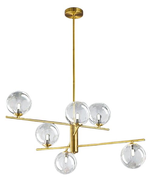 Lampadario classico perenz pyrex 8514 ob g9 led metallo ottone brunito multiluce - Perenz