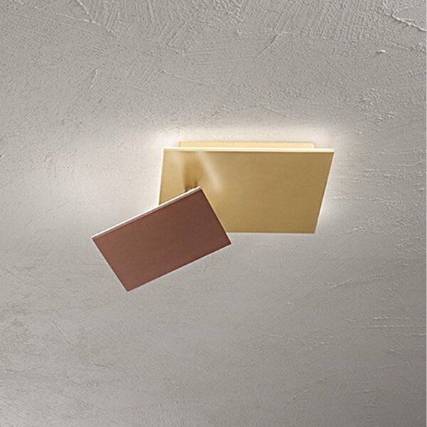 Plafoniera classica perenz post 8456 or lc 35w led 2800lm metallo oro marrone - Perenz
