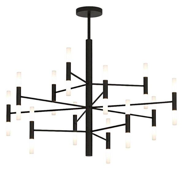 Lampadario moderno top light space 1226 100 g9 led metallo acrilico - Top Light